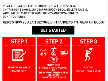 Gear Up Buddies- First ever Digital Fitness Campaign Initiated by Jabong.com and PUMA