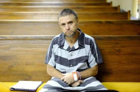 Johnnie Carl Baker, 48, of Salesville, waits in Baxter County Circuit Court on Wednesday. Baker was sentenced to a total of 14 years in prison for the Nov. 12, 2012 shooting death of his best friend, Dennis Franklin Chapman.
