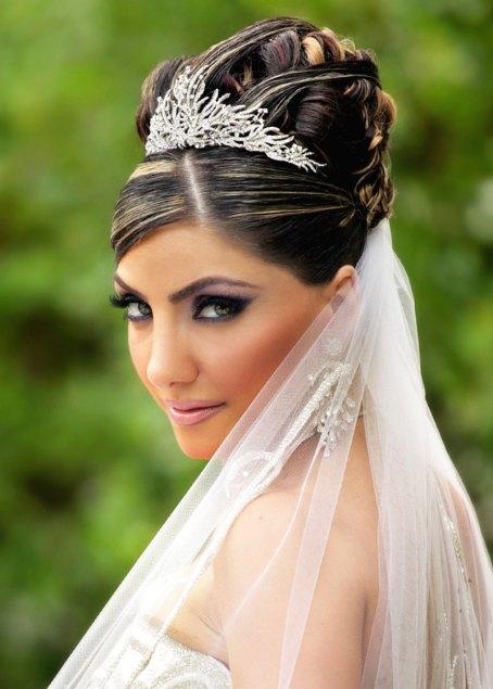 Updo wedding hairstyle for long hair