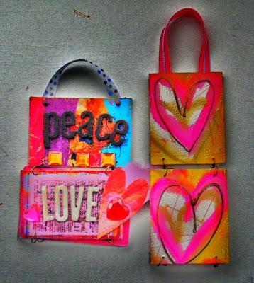 Recycled Projects - Mini Wall Hangings