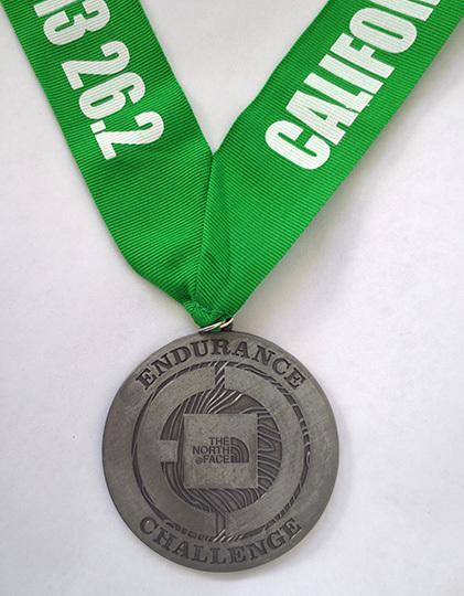 The North Face Endurance Challenge Championship marathon medal (2013)