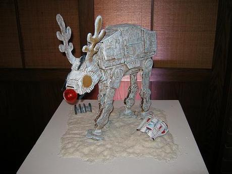 Gingerbread AT-AT for Star Wars fans. Photo by Blake Handley.