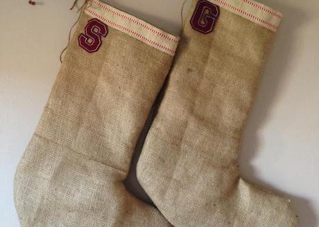 Christmas Obsessions: Homemade Hessian Stockings