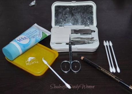 Items needed for eyebrow shaping