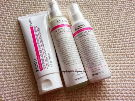 ♥ First Look : SheerSkin Cleanser, Fluid and Mist from R100D Goodbye Trouble Line ♥