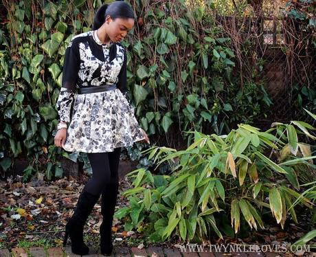 Today I'm Wearing: Monochrome Florals