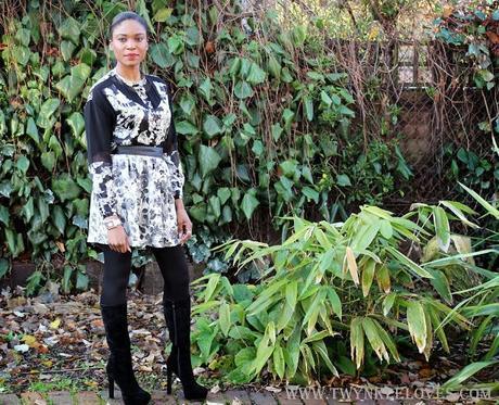 Today I'm Wearing: Monochrome Florals