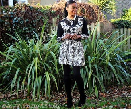 Today I'm Wearing: Monochrome Florals