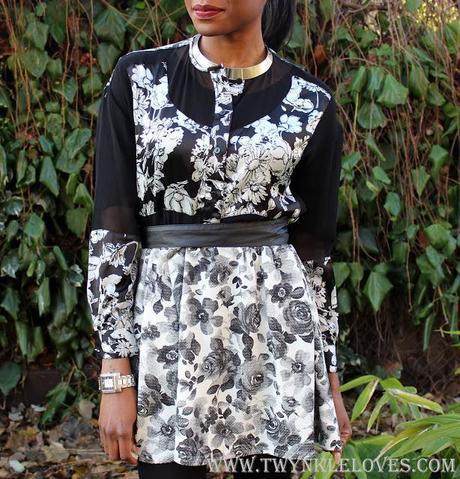 Today I'm Wearing: Monochrome Florals