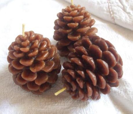 Pinecone Candles