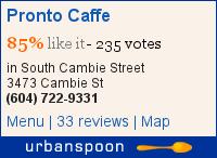 Pronto Caffe on Urbanspoon