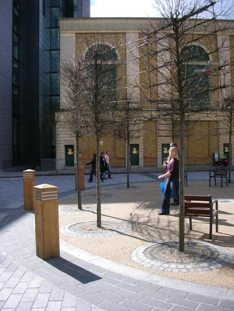 Devonshire Square Landscape, London - Pleached Trees