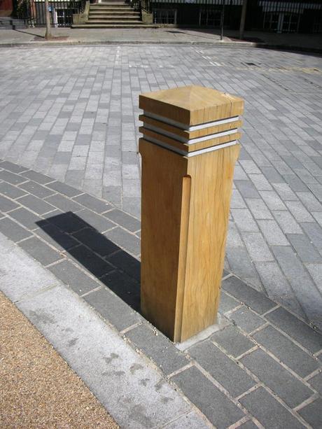 Devonshire Square Landscape, London - Bollard and Edge Detail