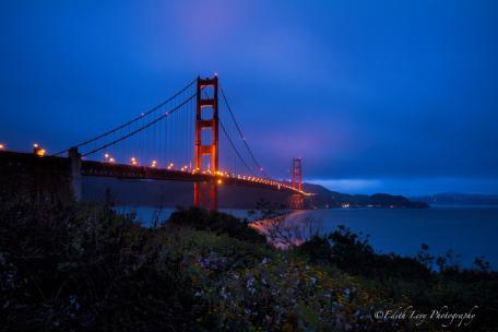 Golden Gate Bridge, San Francisco, California, Sunrise, Blue Hour, bridge, landscape, Edith Levy Photography