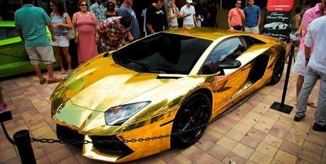 Your Lambo’s Blue? Check out This Gold Plated Lamborghini - Paperblog