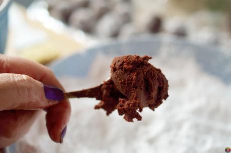 Dark Chocolate Port Truffles Truffle scoop marthafied