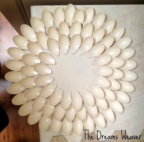 Upcycled Plastic Spoon Sunburst Mirror~ The Dreams Weaver