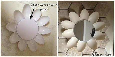 Upcycled Plastic Spoon Sunburst Mirror~ The Dreams Weaver