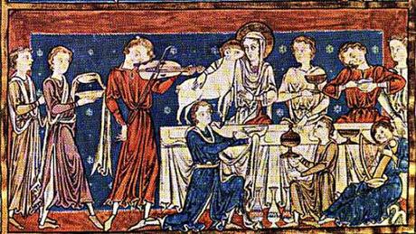 Medieval Christmas banquet