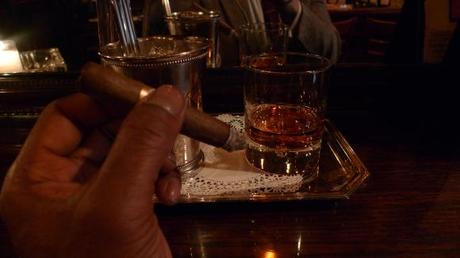 Pairing Rittenhouse Rye with a Cigar from H. Upmann / Hudson Bar and Books, New York, NY / Leica D-Lux 4