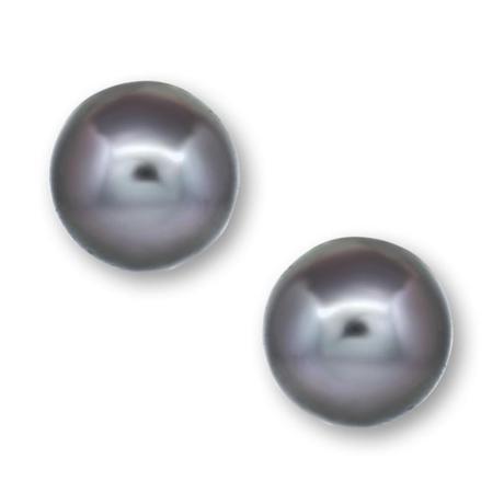 White gold Tahitian Pearl earrings