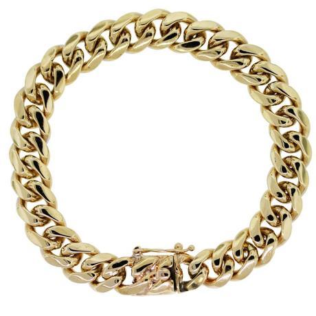 Bold Gold Cuban Chain bracelet