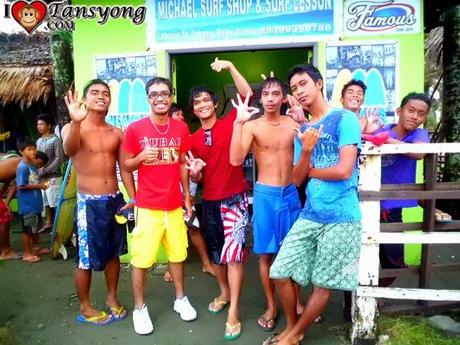 Intrepid Surfing in the Large Waves in Sabang Beach, Baler Aurora.