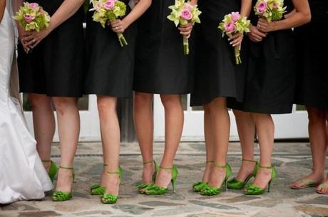 Green Bridesmaid shoes