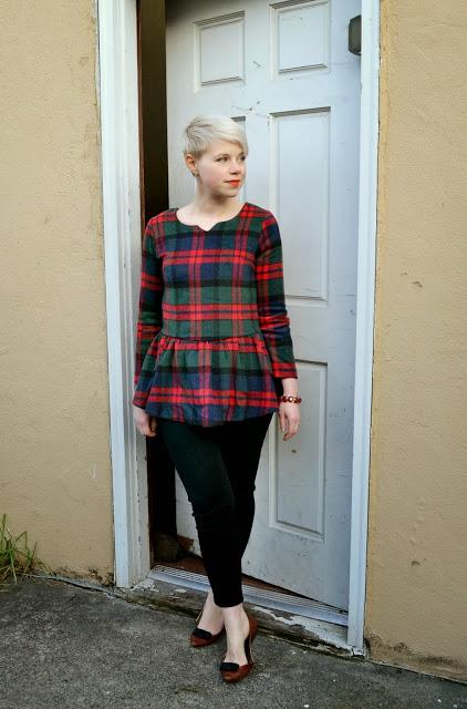 choies, peplum, woolen, christmas, street style, winter