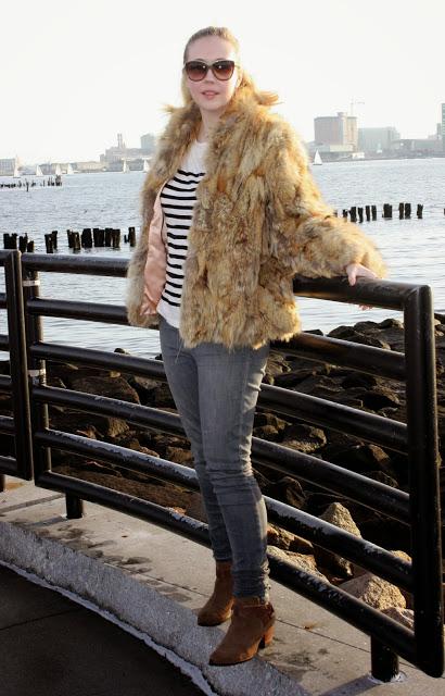 Vintage Fox Fur Jacket How to wear Fur in Boston