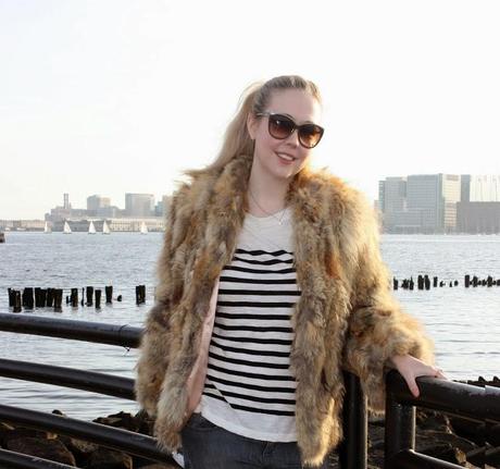 Vintage Fox Fur Jacket How to wear Fur in Boston