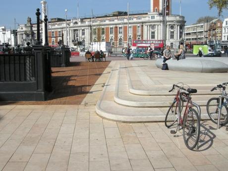 Windrush Square, Brixton, London - Steps and Surfaces