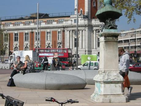 Windrush Square, Brixton, London - Granite Seating