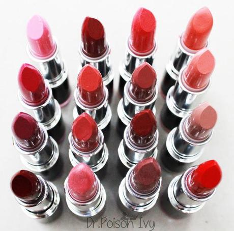 MUA Lipstick Swatches (Whole Collection)