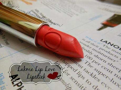 Lakme Lip Love Lipstick Peach Hug : Review and Swatch