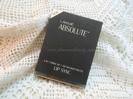 Lakme Absolute Lip Sync 6 in 1 travel kit : Review & Swatch