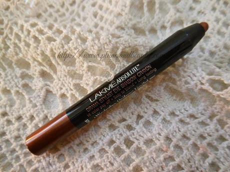 NEW! Lakme Absolute Drama Stylist eye shadow crayon Bronze : Review, Swatch and FOTD