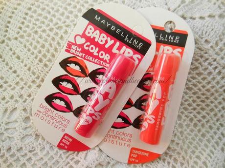 NEW! Maybelline Baby Lips color Bright Collections (Limited Edition) : Review & Swatches