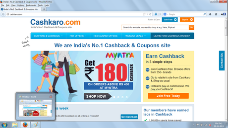 My Experience with Cashkaro.com