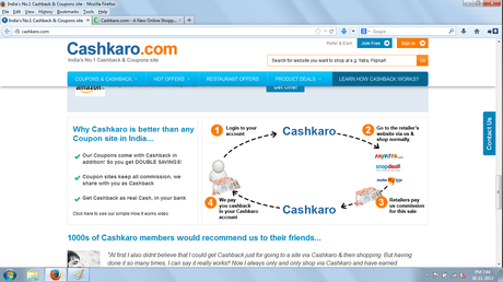 My Experience with Cashkaro.com