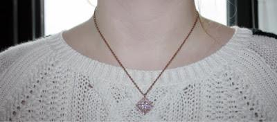 Rose Gold Necklace by Swarvoski, Swarvoski Crystal,
