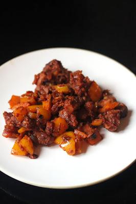 TVP Pepper Curry Stew {Vegan}