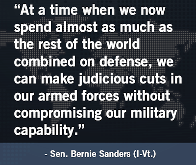 Bernie On Defense Spending
