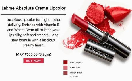 Buy Lakme Absolute Creme Lipcolor