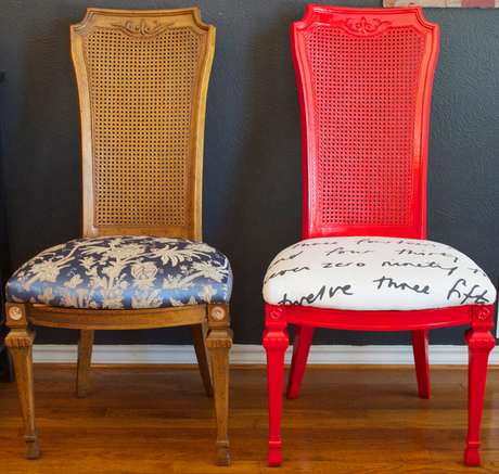 DIY dining room chair makeover