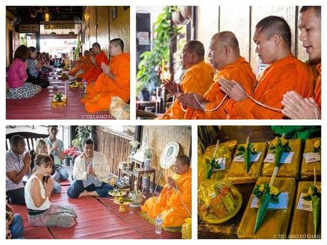 Monk Blessing Ceremony in Thailand