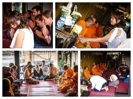 Monk Blessing Ceremony in Thailand