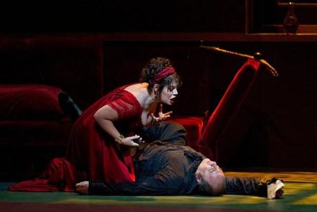 Sondra Radvanovsky in Act II of Tosca (Ken Howard)
