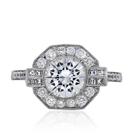 Propose with this Art Deco style engagement ring in San Francisco!