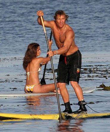 Matthew McConaughey getting his paddle on. 